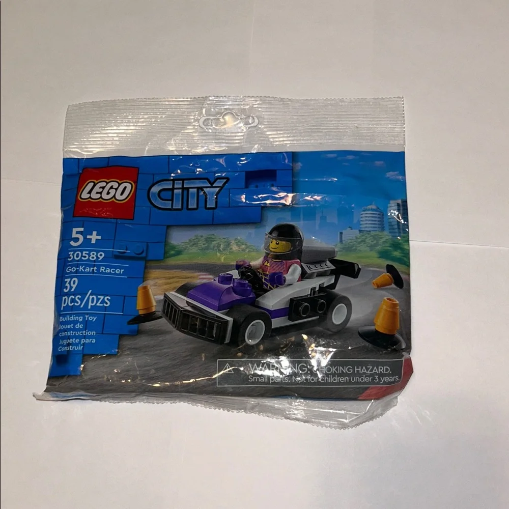LEGO City Purple Race Car Building Kits Set of 2 NEW